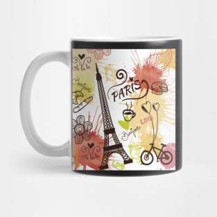Paris, France, Travel Poster Mug
